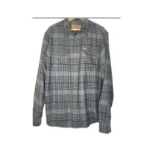 Orvis Gray Plaid Casual Button Down Shirt